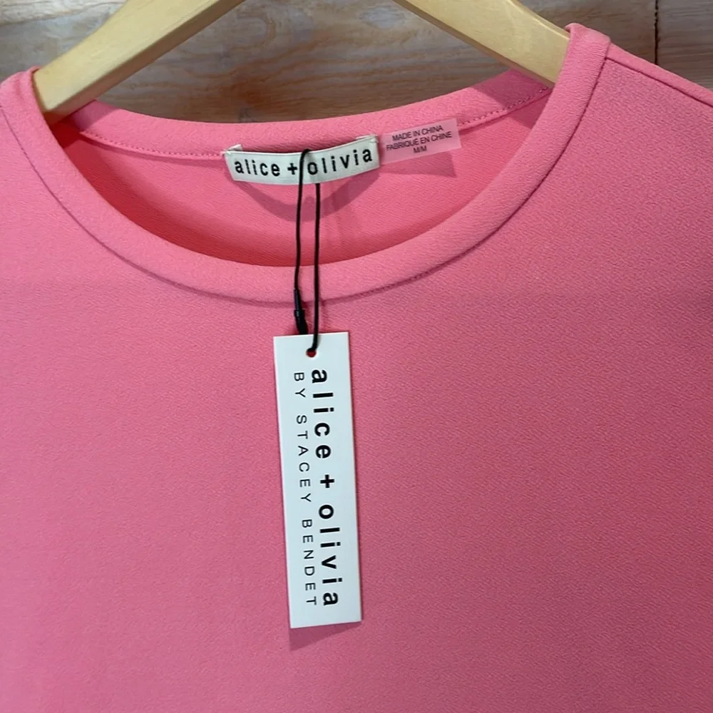 For @bwain DO NOT BUY Alice + Olivia Pink Long Sleeve Tee - Picture 3 of 7